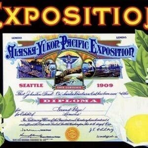 Alaska-Yukon-Pacific Exposition Lemons - Art Print