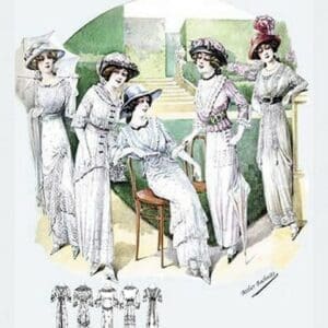 Album Blouses Nouvelles: Leisure on the Lawn by Atelier Bachroitz - Art Print