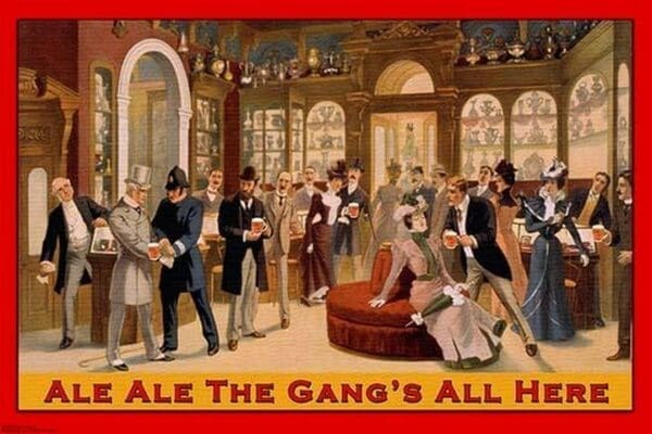 Ale Ale the Gang's All Here by Wilbur Pierce - Art Print