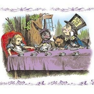 Alice in Wonderland: A Mad Tea Party by John Tenniel - Art Print