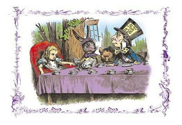 Alice in Wonderland: A Mad Tea Party by John Tenniel - Art Print