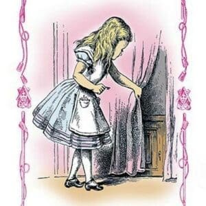 Alice in Wonderland: Alice Tries the Golden Key by John Tenniel - Art Print