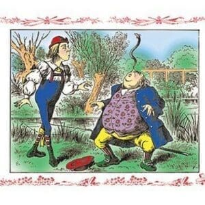 Alice in Wonderland: Father William Balances an Eel by John Tenniel - Art Print