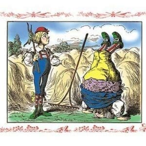 Alice in Wonderland: Father William and the Young Man by John Tenniel - Art Print