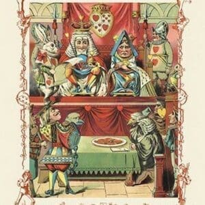 Alice in Wonderland: The King and Queen's Court by John Tenniel - Art Print