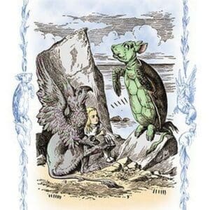 Alice in Wonderland: The Mock Turtle's Story by John Tenniel - Art Print