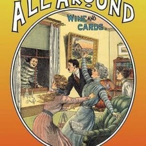 All Around Weekly: Wine and Cards - Art Print