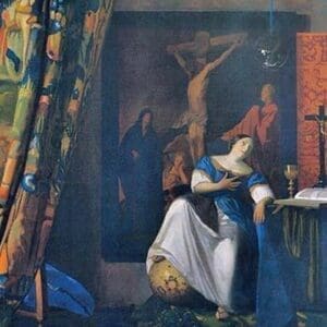 Allegory of Faith by Johannes Vermeer - Art Print