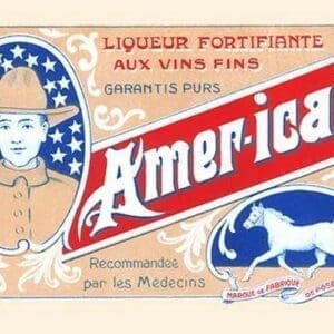 Amer-icain Liqueur Fortifiante - Art Print