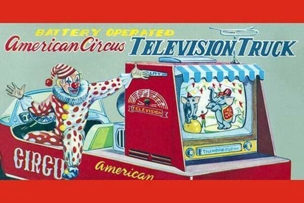 American Circus Television Truck - Art Print