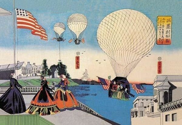 American Hot Air Balloons Take Flight - Art Print