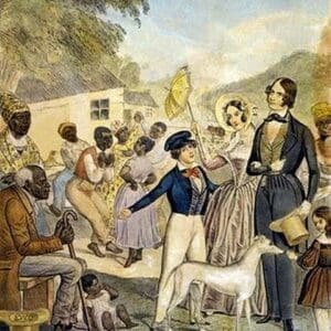 American Slavery and Idealistic Version of the Day - Art Print