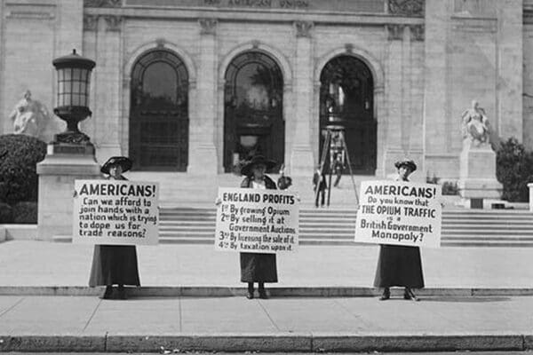 American Women Protest Opium Trade - Art Print