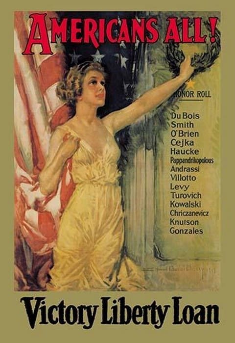 Americans All! Victory Liberty Loan by Howard Chandler Christy - Art Print