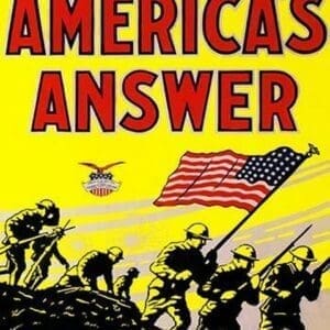 America's answer. The second official United States war picture - Art Print