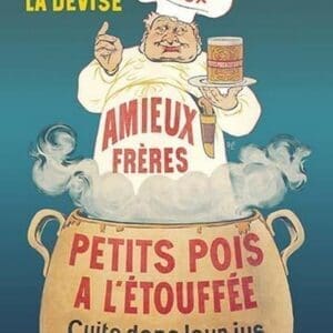 Amieux Freres - Petits Pois a l'Etouffee by Eugene Oge - Art Print