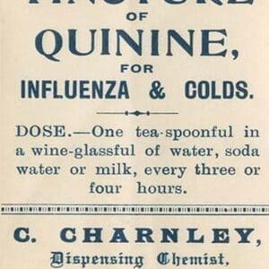 Ammoniated Tincture of Quinine - Art Print