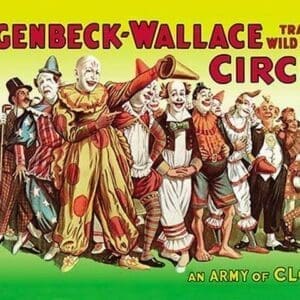 An Army of Clowns: Hagenbeck-Wallace Trained Wild Animal Circus - Art Print