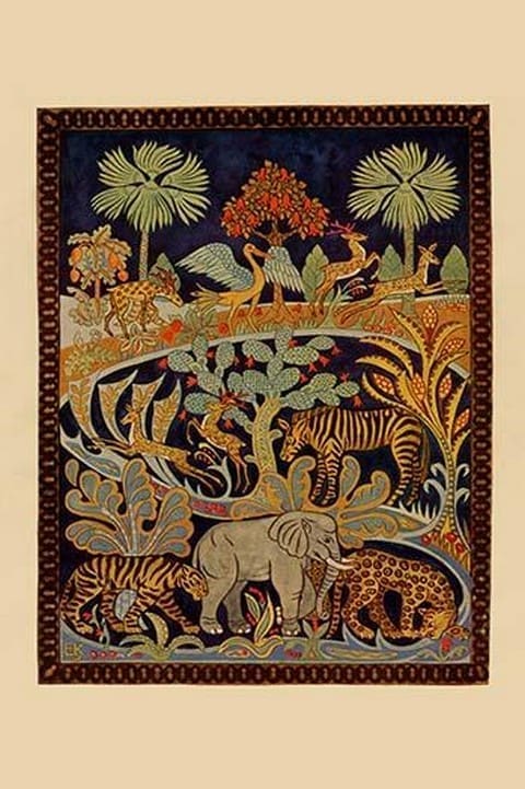 Animal Tapestry by Needlecraft Magazine #2 - Art Print