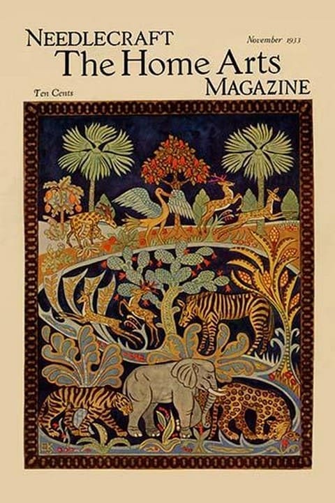 Animal Tapestry by Needlecraft Magazine - Art Print