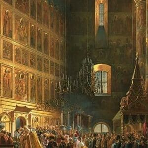 Anointing of Alexander II by Vasily Timm #2 - Art Print