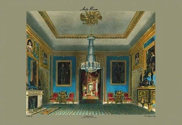 Ante Room - Carlton House (Looking North) by C. Wild - Art Print