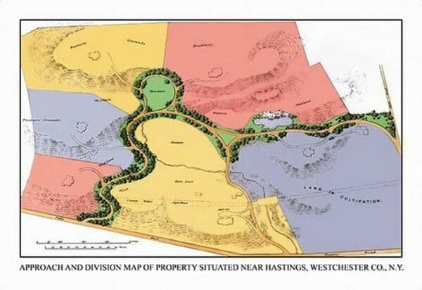 Approach and Division Map of Property Situated Near Hastings