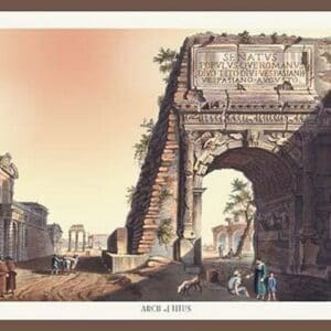 Arch of Titus by M. DuBourg - Art Print