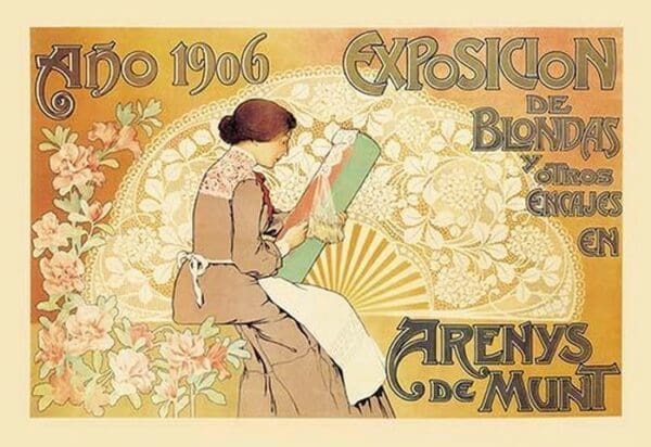 Arenys de Munt - Exposicion de Blondas y Otros Encajes - Art Print