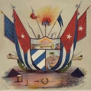 Arms of Cuba. Armas de Cuba - Art Print