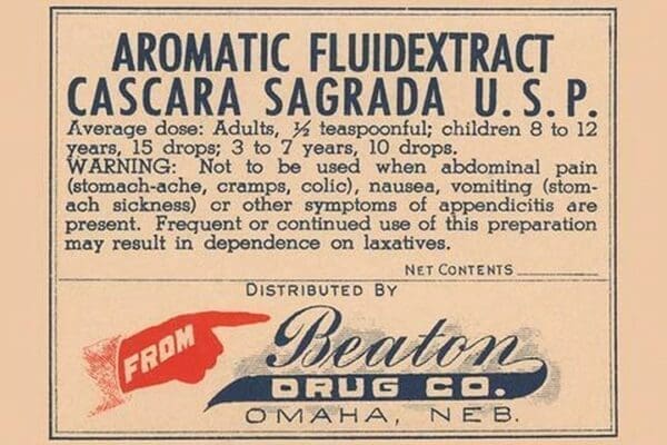 Aromatic Fluid Extract Cascara Sagrada U.S.P. - Art Print