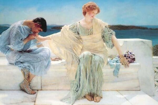 Ask No Know More by Sir Lawrence Alma-Tadema - Art Print