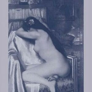 Asleep in the Study - Art Print