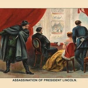 Assassination of President Lincoln by Harriet Putnam - Art Print