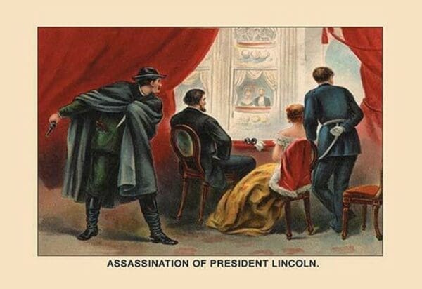 Assassination of President Lincoln by Harriet Putnam - Art Print