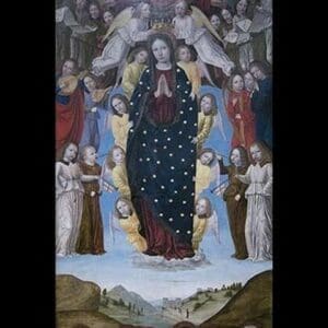 Assumption of the Virgin by Bergognone - Art Print