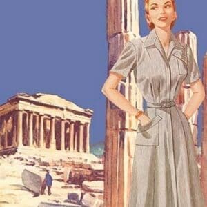 Athens 50's Fashion Tour I by Sara Pierce - Art Print