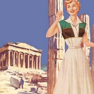 Athens 50's Fashion Tour II by Sara Pierce - Art Print