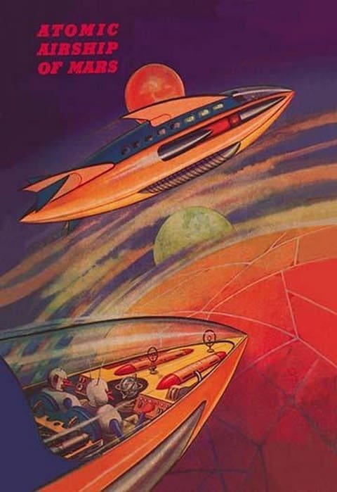 Atomic Airships of Mars - Art Print