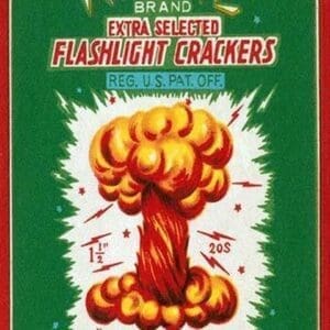 Atomic Brand Extra Selected Flashlight Crackers - Art Print