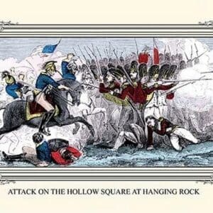 Attack on the Hollow Square at Hanging Rock by Devereux - Art Print