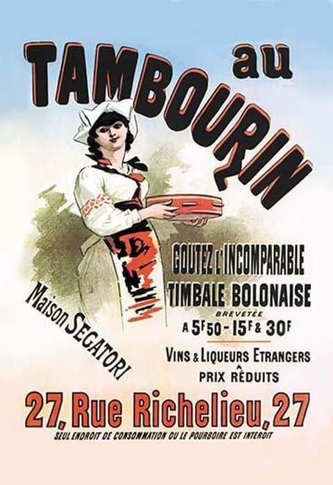 Au Tambourin by Jules Cheret - Art Print