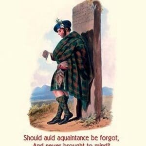 Auld Lang Syne by Robert Burns - Art Print