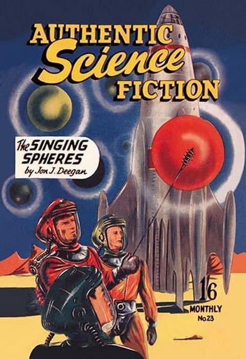 Authentic Science Fiction: The Singing Spheres - Art Print