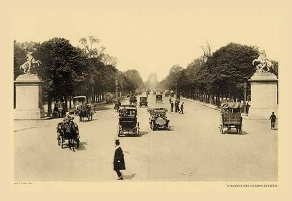 Avenue of the Champs-Elysees (Elysian Fields) by Helio E. LeDeley - Art Print