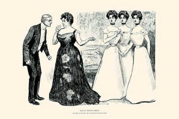 Awful Predicament by Charles Dana Gibson - Art Print