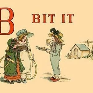 B Bit It by Kate Greenaway - Art Print