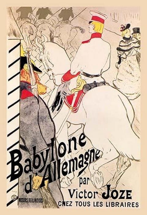 Babylone d'Allemagne (German Babylon) by Henri de Toulouse-Lautrec - Art Print