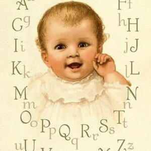 Baby's Alphabet by Ida Waugh - Art Print