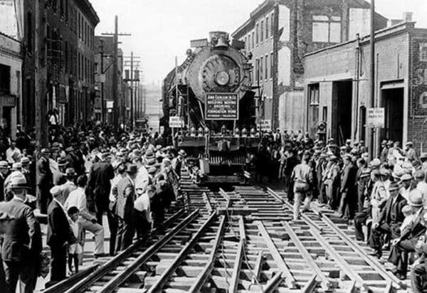 Baldwin Locomotive Down Vine Street